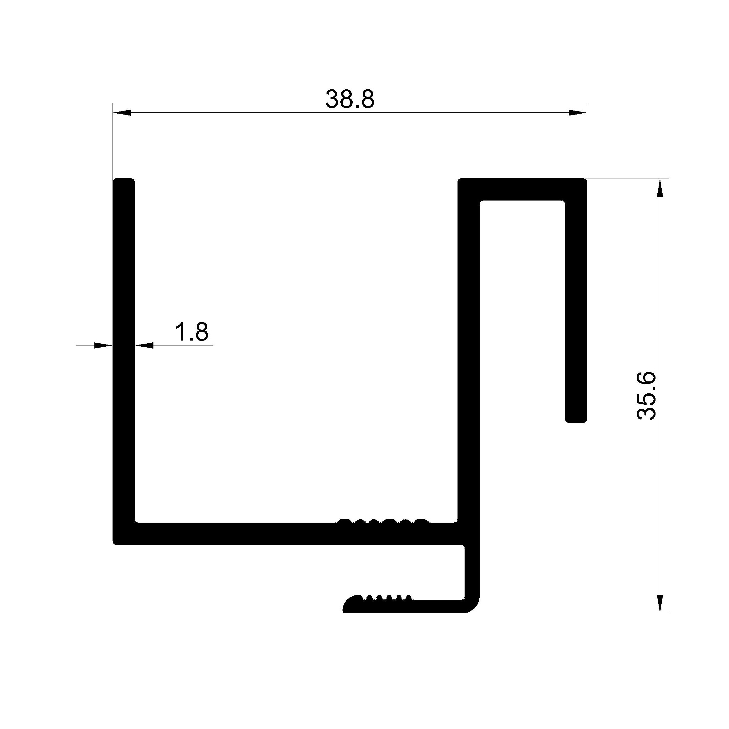 PL(38.5*35.6)mm